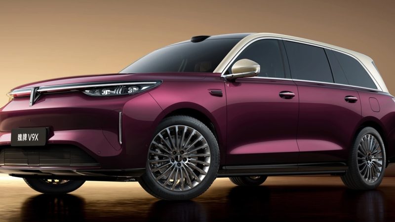 ปล่อยภาพ WEY V9X ปลั๊กอินไฮบริด วิ่งไฟฟ้า 363 กม. SUV พรีเมียมขนาด 6 ที่นั่งก่อนเปิดตัวในจีน