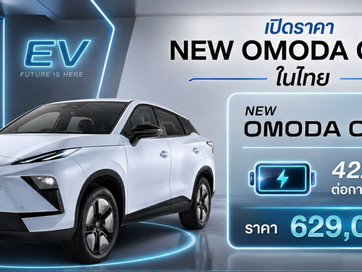 เปิดขายไทย 629,000 บาท NEW OMODA C5 MAX+ ไมเนอร์เชนจ์ 422 กม./ชาร์จ NEDC โอโมด้า C5 ใหม่ ตารางผ่อนดาวน์