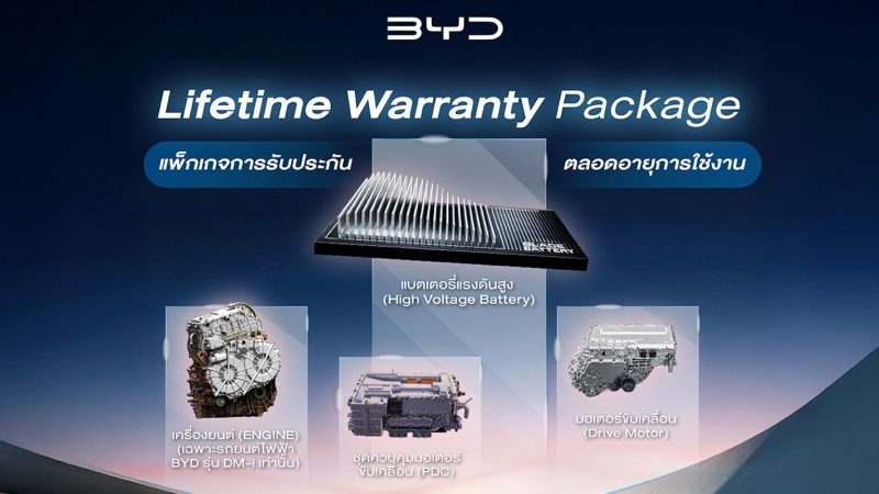 BYD Battery Lifetime Warranty รับประกันแบตเตอรี่ตลอดอายุการใช้งาน เงื่อนไขอื่นๆ  ปี 2026