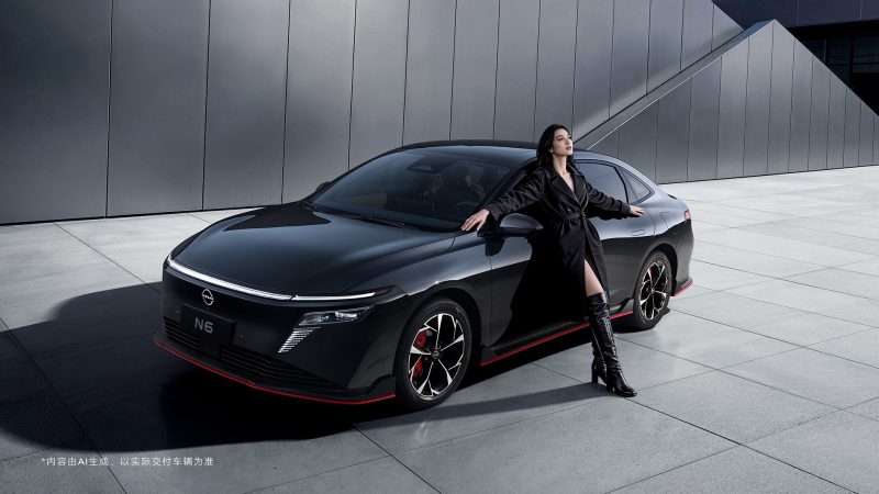 Nissan N6 PHEV 180 Pro+ Black Knight ขายจีน ราคา 548,000 บาท 211 แรงม้า 21.1kWh วิ่งไฟฟ้า 180 กม CLTC