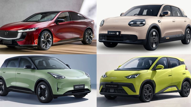 รวมราคารถยนต์ไฟฟ้า BEV ในไทยราคาระหว่าง 300,000 – 1,200,000 บาท