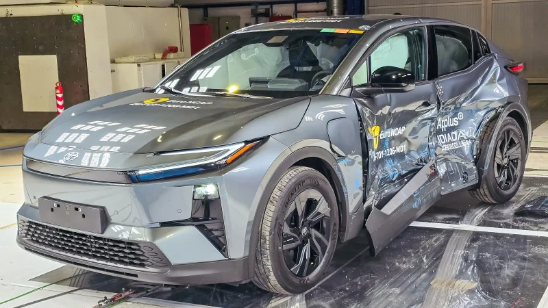 ทดสอบ EURO NCAP การชนระดับ 5 ดาว TOYOTA C-HR+ BEV ไฟฟ้าใหม่
