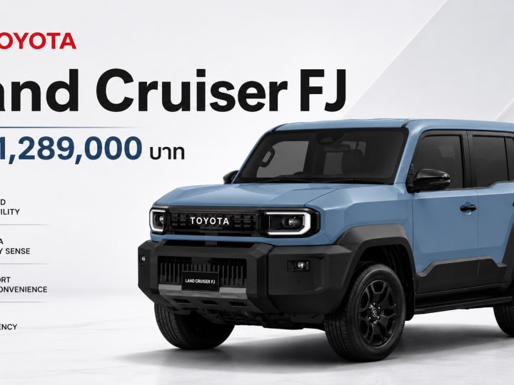 รวมภาพคันจริง! TOYOTA Land Cruiser FJ ราคา 1,289,000 บาท เบนซิน 2.7 4WD โตโยต้า แลนด์ครุยเซอร์ เอฟเจ ตารางผ่อนดาวน์