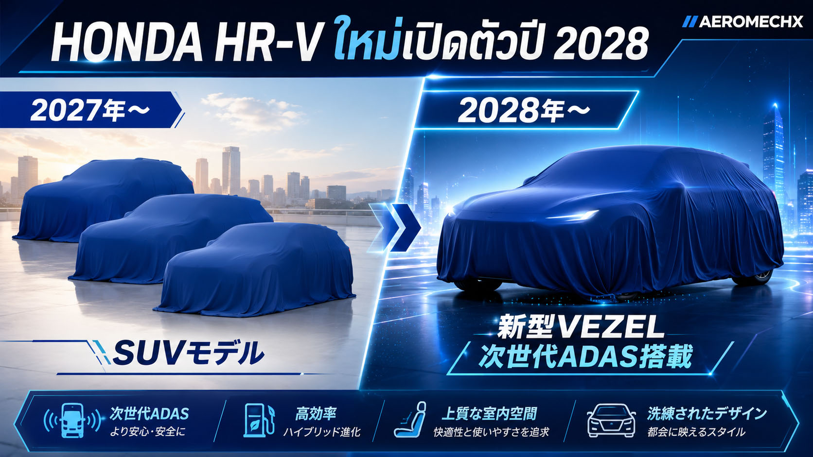 NEW HONDA CIVIC , CR-V , HR-V งบปี 2027-2028 ระบบไฮบริดเจนใหม่ เน้นลงทุนไฮบริดมากขึ้น
