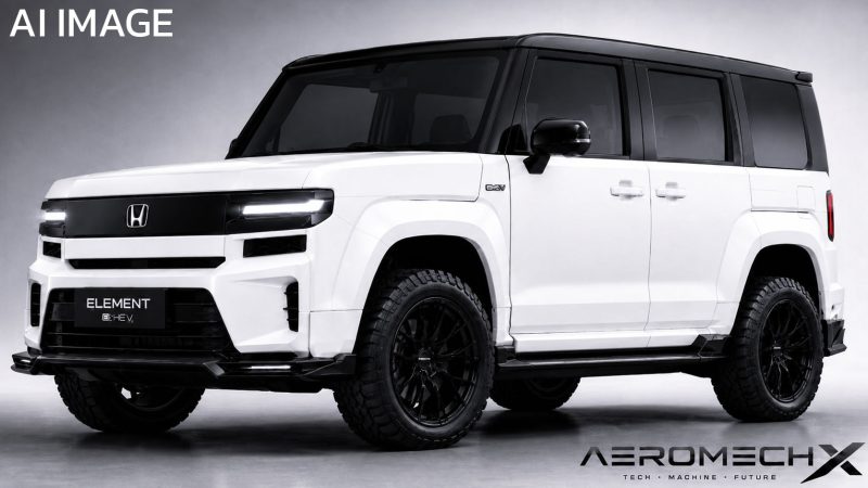 HONDA กำลังปลุก SUV ออฟโรดทรงกล่อง Element กลับมาอีกครั้งในปี 2029 พร้อมขุมพลังไฮบริดใหม่
