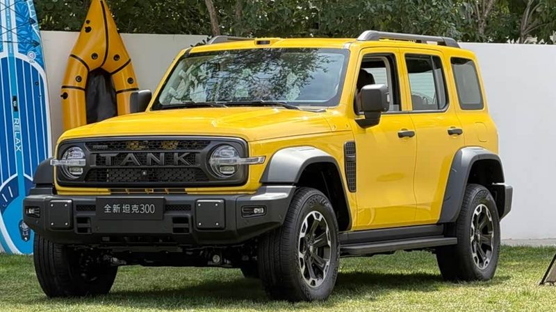 ภาพคันจริง NEW GWM TANK 300 Hi4-T/Hi4-Z ปลั๊กอินไฮบริด MY2026 วิ่งไฟฟ้า 200 กม. ก่อนเปิดตัวในจีน