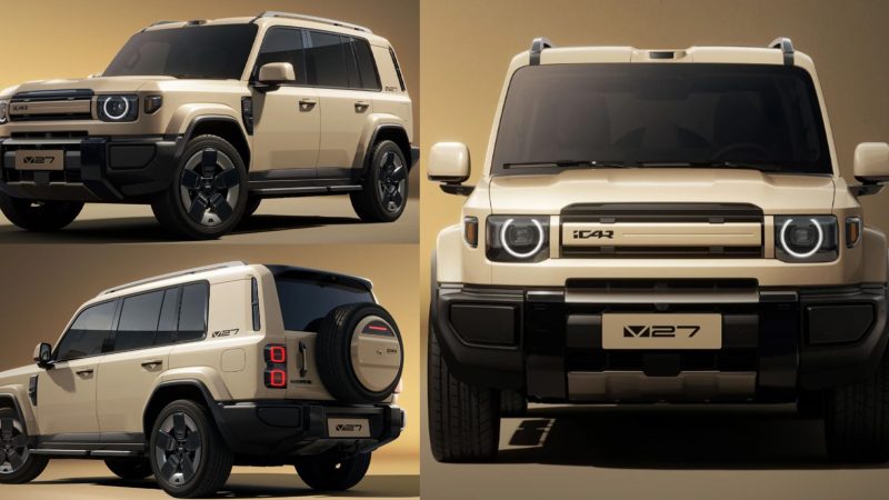 iCAUR V27 REEV 34.3kWh วิ่งไฟฟ้า 150 กม. NEDC ครอบคลุมการวิ่ง 1,200 กม./ถังน้ำมัน เวอร์ชั่นพวงมาลัยขวาในอินโดฯ เปิดจองแล้ว 