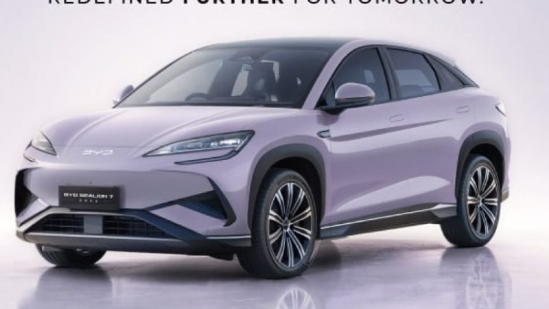 เปิดราคา 1,349,900 บาท BYD SEALION 7 AWD Ultimate แบต 91.3kwh วิ่งได้ 600 กม./ชาร์จ NEDC